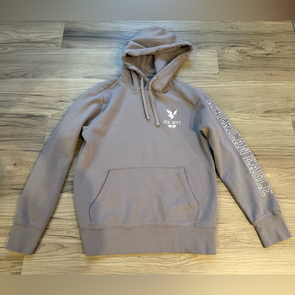 American Eagle Outfitters Men's Taupe Hoodie Size S